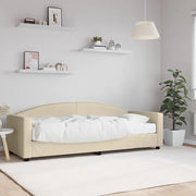 Divano Letto con Materasso-Sofa Letto-Daybed Crema 80x200 cm in Tessuto 812732