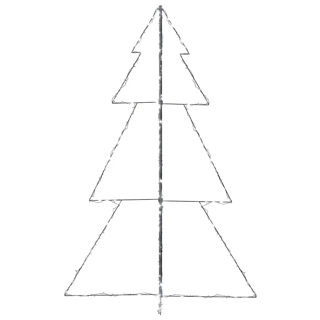Albero di Natale a Cono 240 LED per Interni Esterni 118x180 cm 328583