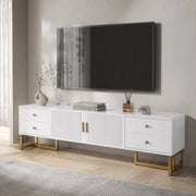 MOBILE TV 175 cm Bianco in MDF con 4 cassetti e 2 ante