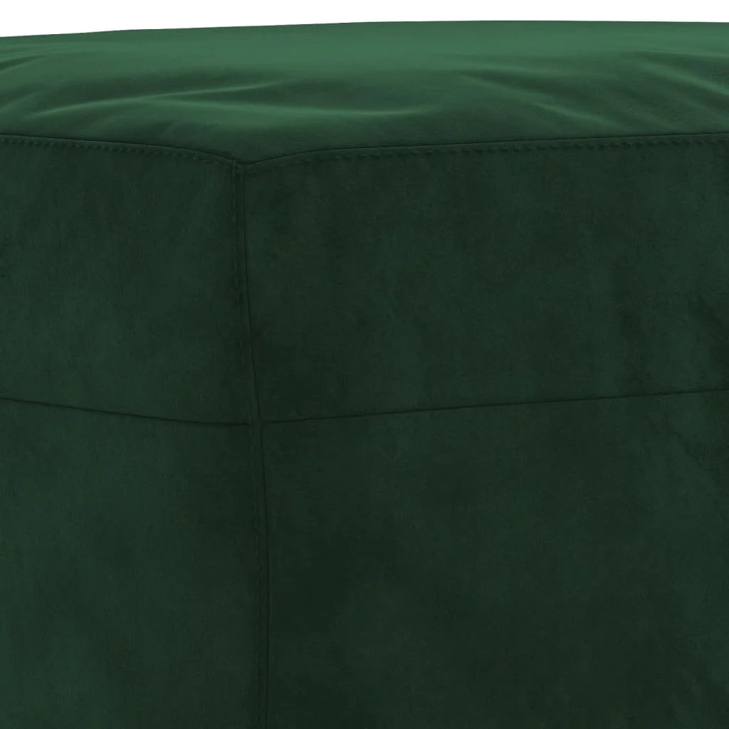 Panca/panca in velluto verde scuro 70 x 35 x 41 cm 02_0010611