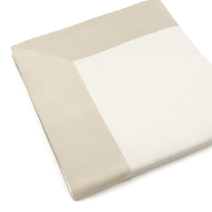 Set Lenzuola Matrimoniali Sopra Sotto e Federe Balza in Raso Mitera Diamante Beach