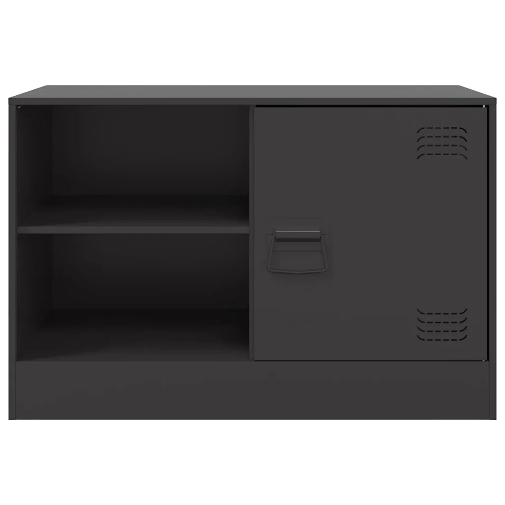 Mobili TV 2 pz | Armadietto TV | Mobile Porta TV Neri 67x39x44 cm in Acciaio