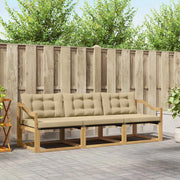 Set di divani da esterno 3 pz Bianco e Beige 3388383