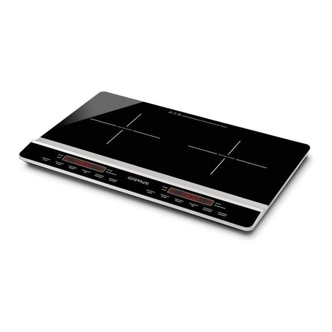 G3 Ferrari Dinamiko Duo Nero Superficie piana 56 cm Piano cottura a induzione 2 Fornello(i)