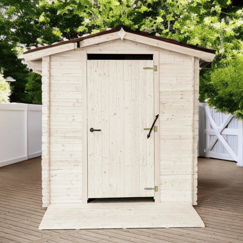 Casetta WC a secco per disabili – 214x210 cm – tavole 20 mm, pavimento e kit PMR inclusi – AL2121.01WC Foresta