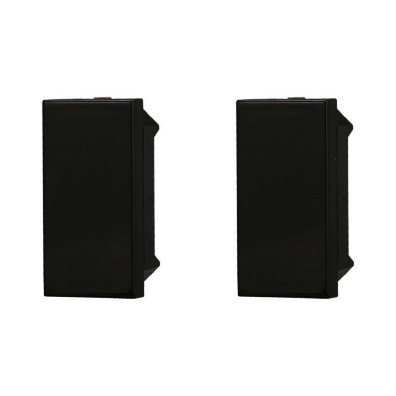 2 Pezzi Copritasti Copriforo Copritasto Falso Polo 1P Nero Compatibile Con Bticino Axolute