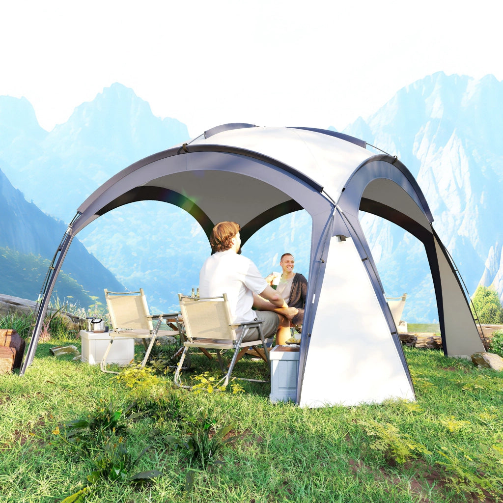 Gazebo da giardino ¨C zephmum ¨C crema 350x350x222 cm