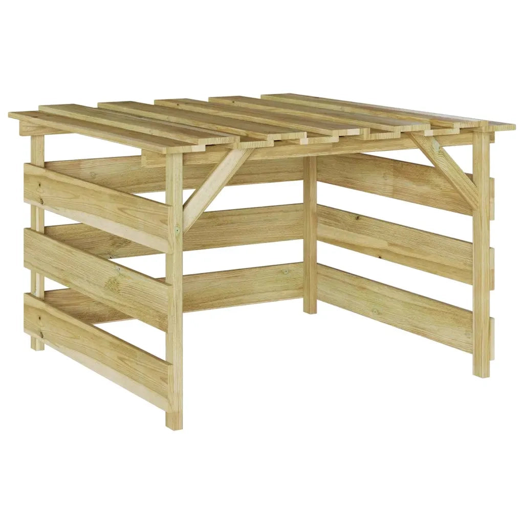 Garage per tosaerba Marrone 84 x 80 x 56 cm 42013028