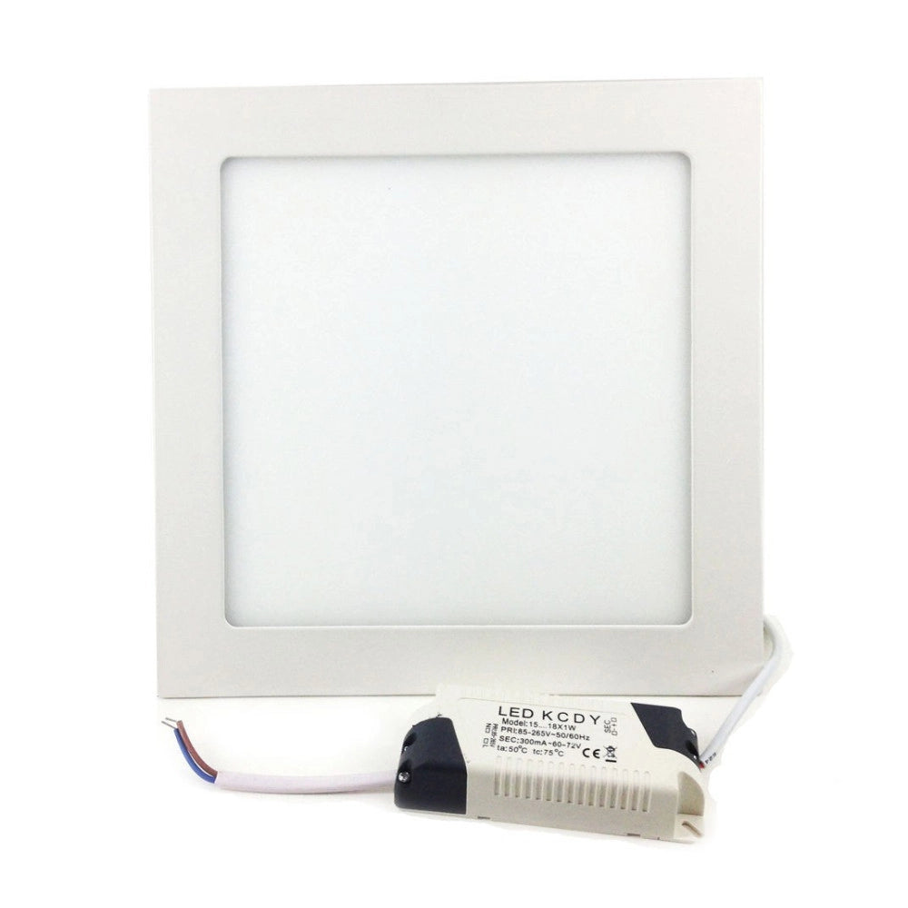 Trade Shop - Pannello A Led Tondo O Quadrato 3 6 12 18 20 25w Ad Incasso Fredda Calda Neutra - -bianco Caldo-3 Watt -quadrato    -