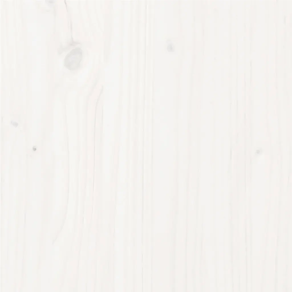 Giroletto-Struttura Letto Bianco in Legno Massello di Pino 140x190 cm 758748