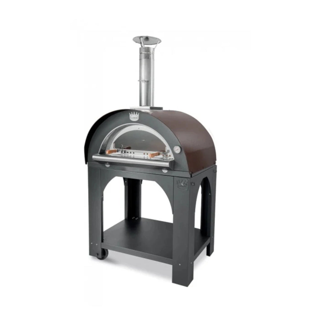 FORNO A LEGNA PULCINELLA 100X87XH200CM CON TETTO