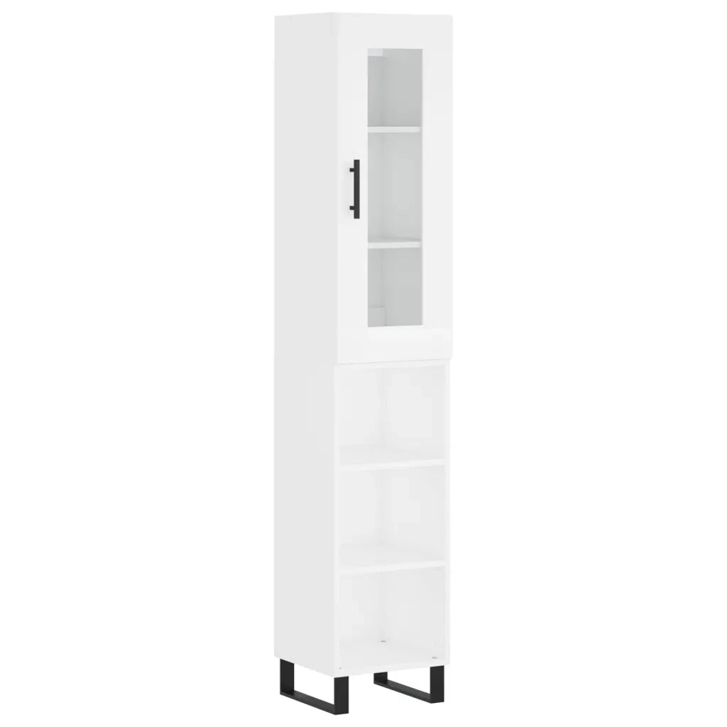 Credenza Bianca 34,5x34x180 cm in Legno Multistrato 3199385