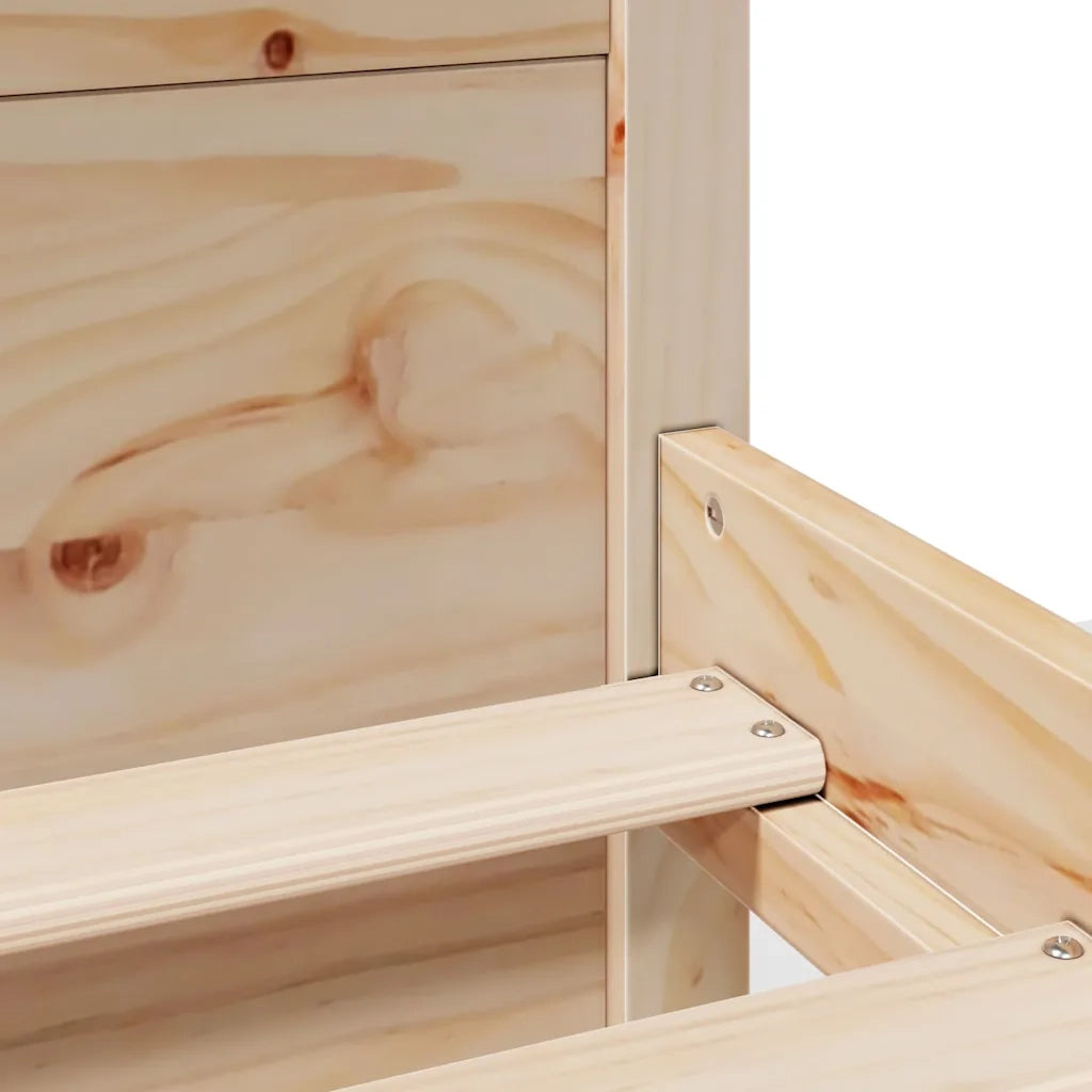 Letto senza Materasso 200x200 cm in Legno Massello di Pino 3301696