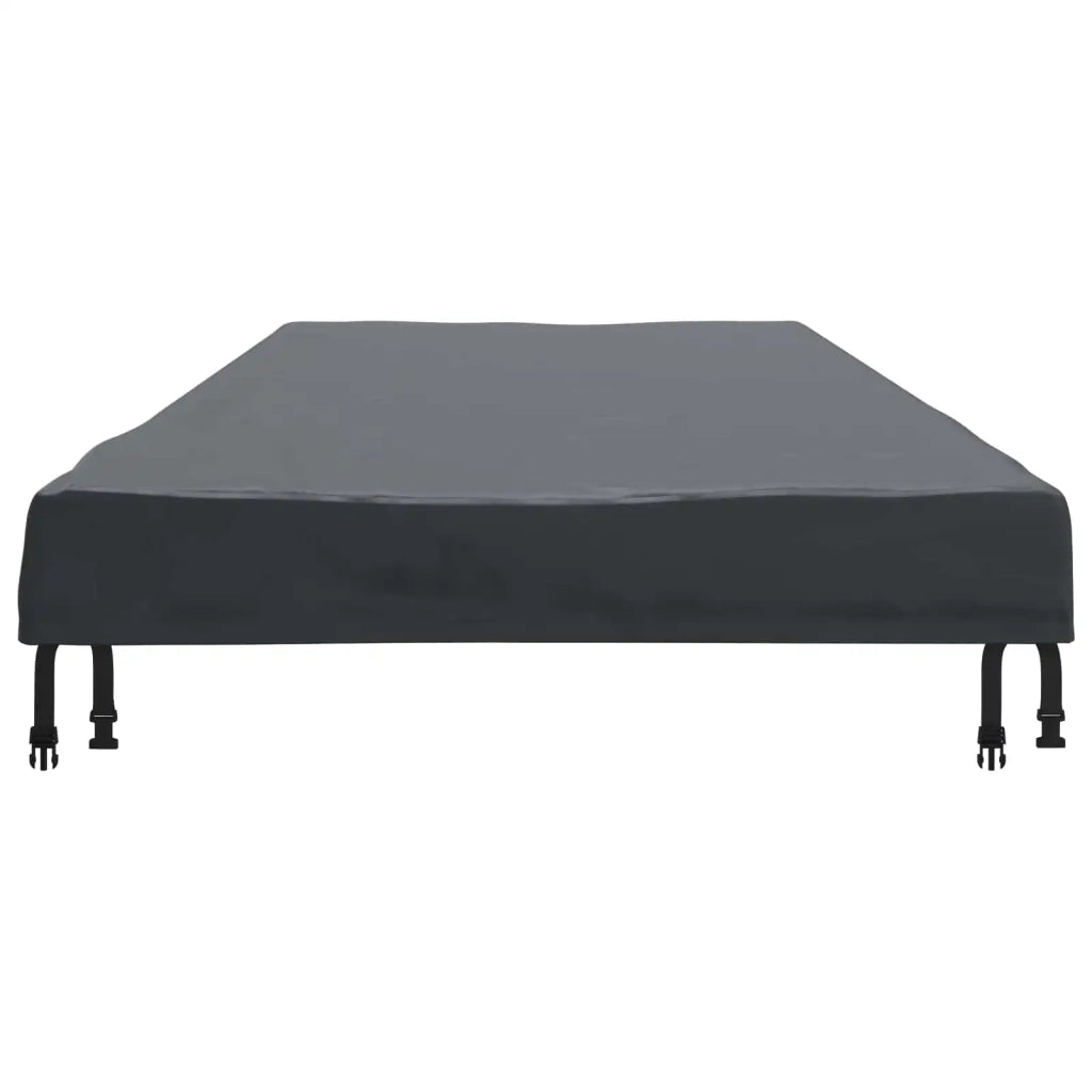 Copertura Tavolo Tinta unita Nero 102 x 262 x 15 cm Tessuto 4106129