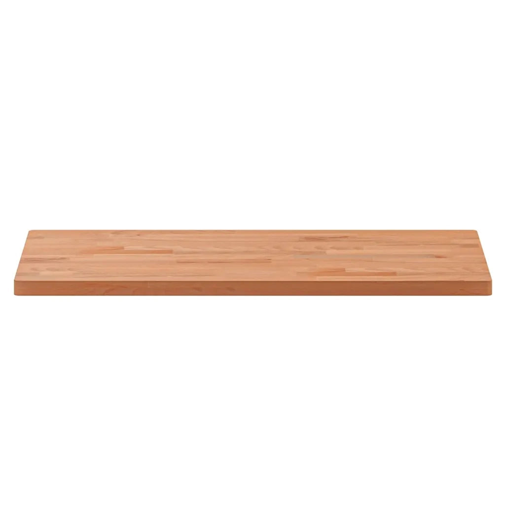 Piano Tavolo 80x40x2,5cm Rettangolare Legno Massello di Faggio 3188893