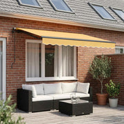 Tenda retrattile Sabbia 400 × 350 cm Tessuto e Alluminio 3426136