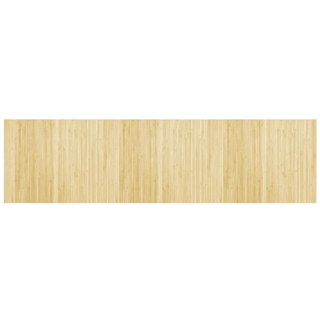 Tappeto Rettangolare Natura Chiaro 80x300 cm in BambÃ¹
