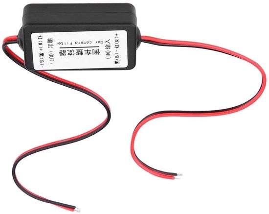 Filtro di alimentazione 12V DC autoadesivo - condensatore filtro - retrovisore - convertitore - modifica auto - produzione professionale - filtro di alimentazione