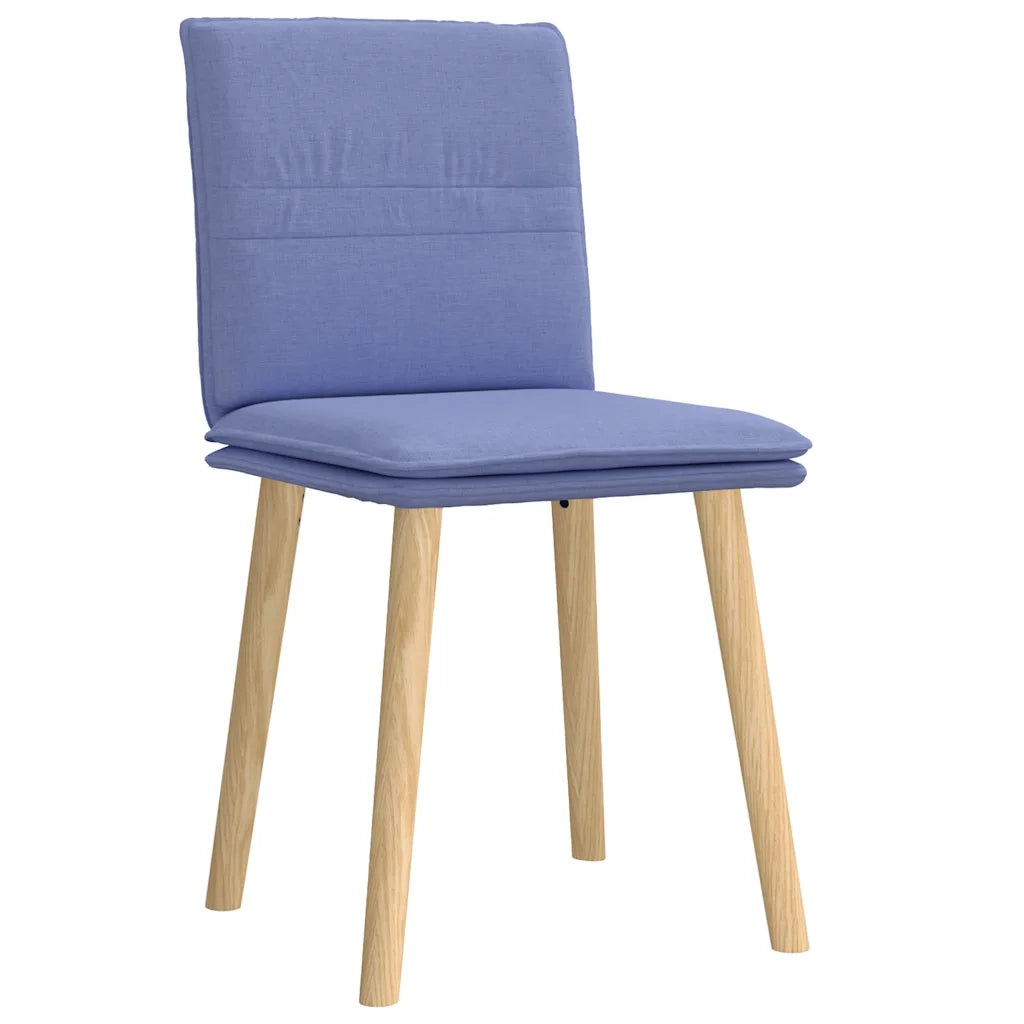 Sedie da Pranzo 2 pz | Sedie da cucina Blu Jeans in Tessuto