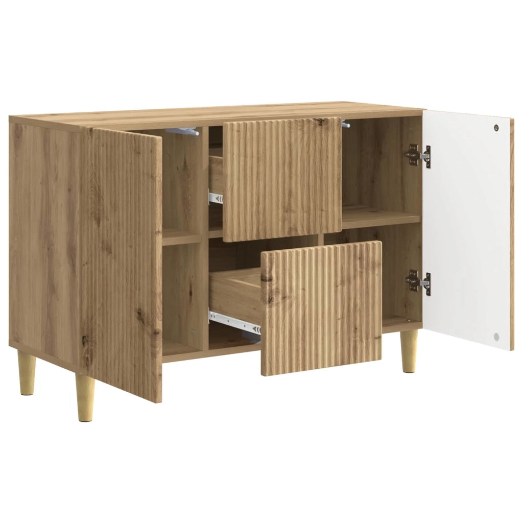 Credenza con cassetto Rovere Artigianale 89 x 34,5 x 60 cm 894664