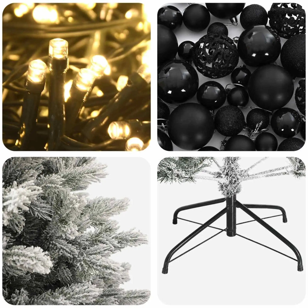 Albero di Natale artificiale con palline 180 cm 300 LED 3466373