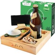 Tavolo da snack con supporto per telefono - tavolo bar da dienst con supporto per telefono - organizzatore di snack robusto con supporto per bicchieri - tavolo da camper - tavolo da banco - cassetti - snack bar.