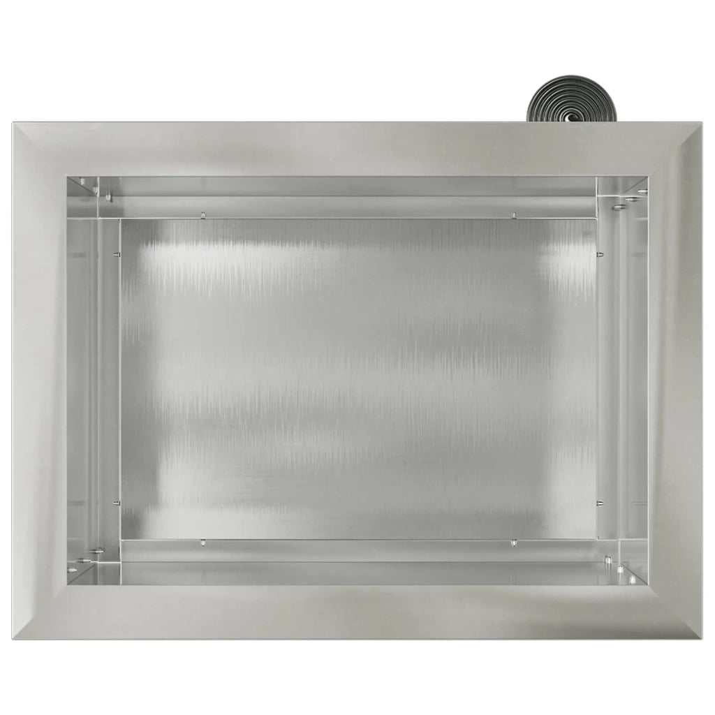 Fioriera da giardino con LED 2 pz Argento 30 x 40 x 30 cm 8008079