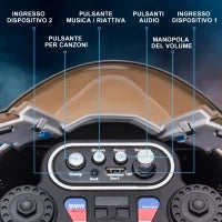 Moto per Bambini 18-60 Mesi Modello BMW HP4 con Fari, Musica e Pedali, in PP e Metallo, 82.5x42x54 cm, Blu