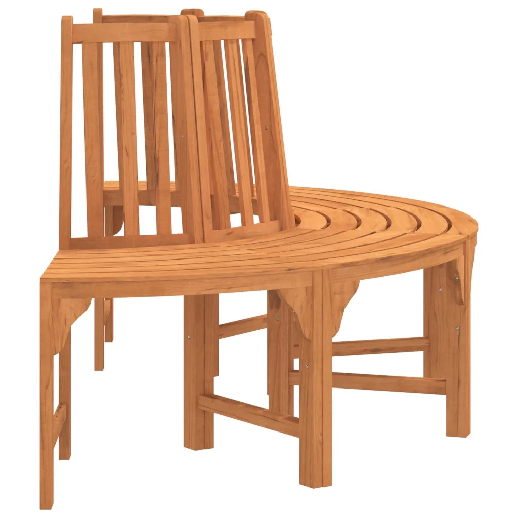 Panchina Albero Semi Circolare Ø208 Legno Massello di Eucalipto 362156