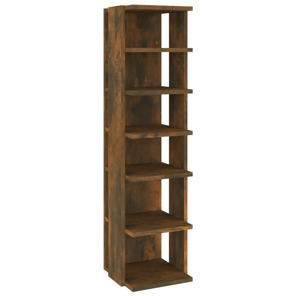 Scarpiera | Mobile per scarpe Rovere Fumo 27,5x27x102 cm Legno Multistrato