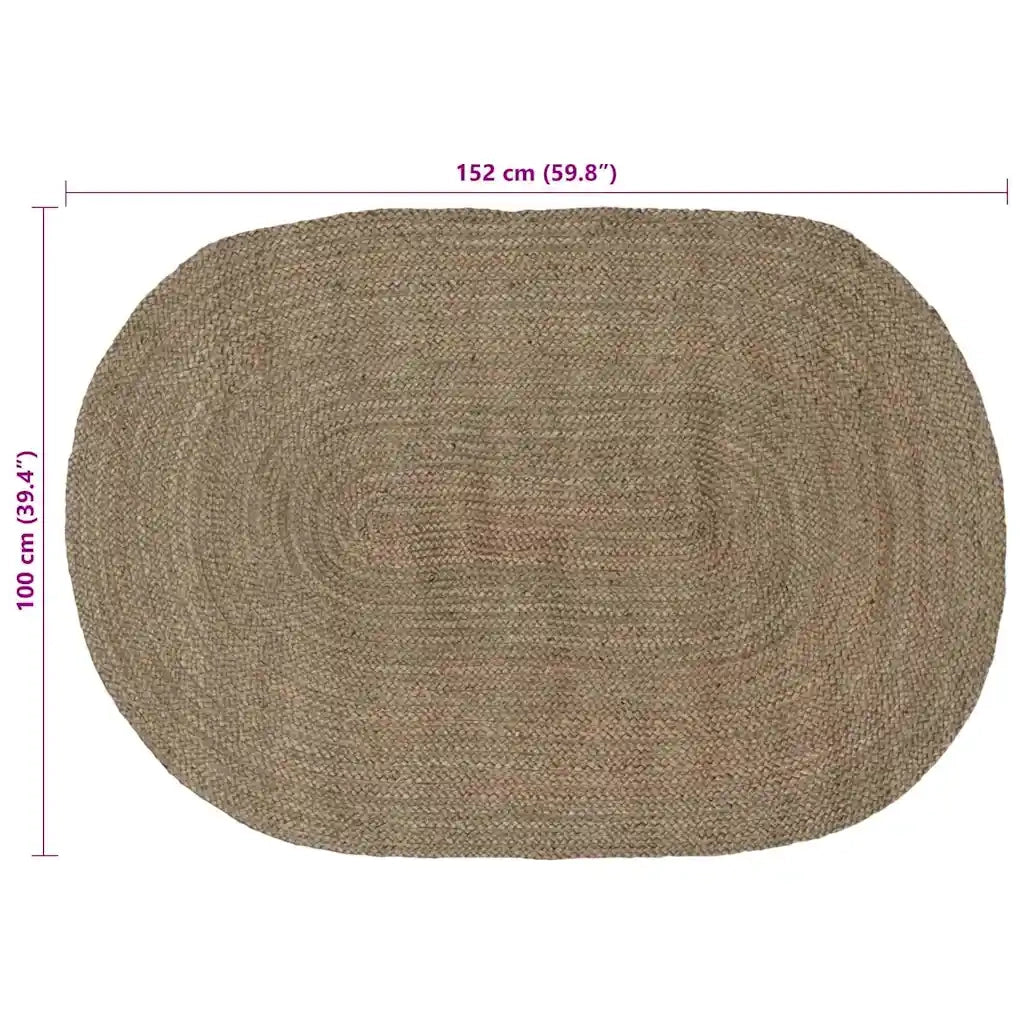 Tappeti per area Grigio 100 x 152 cm Juta 42010638