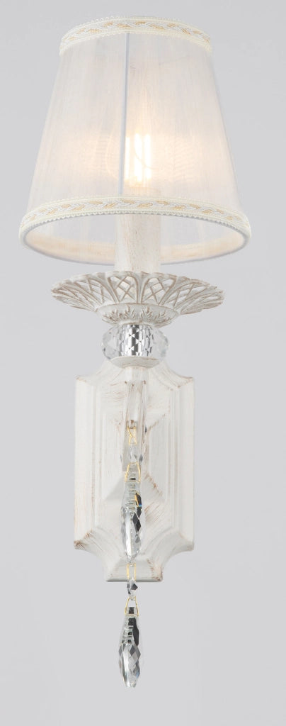 Lampada da parete Elegant in Metallo Grace Bianco con Oro