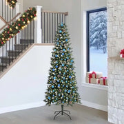 Albero di Natale artificiale con 300 LED Verde 240 cm 3395851