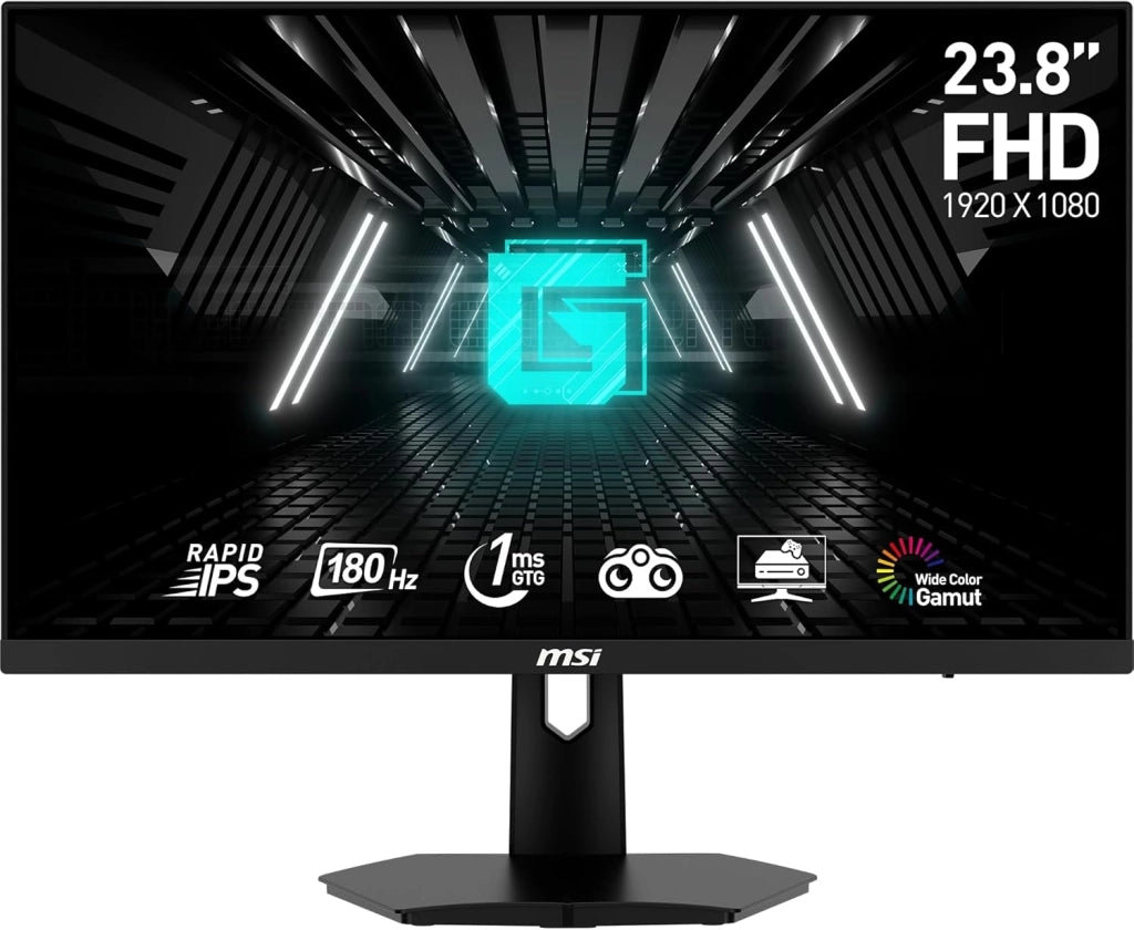 G255F Monitor Gaming 24,5", 180 Hz, 1ms, Rapid IPS, FHD (1920x1080), Adaptive SYNC, Night Vision, Anti-flickr, Less Blue Light - Display Port 1.2a / HDMI 2.0b