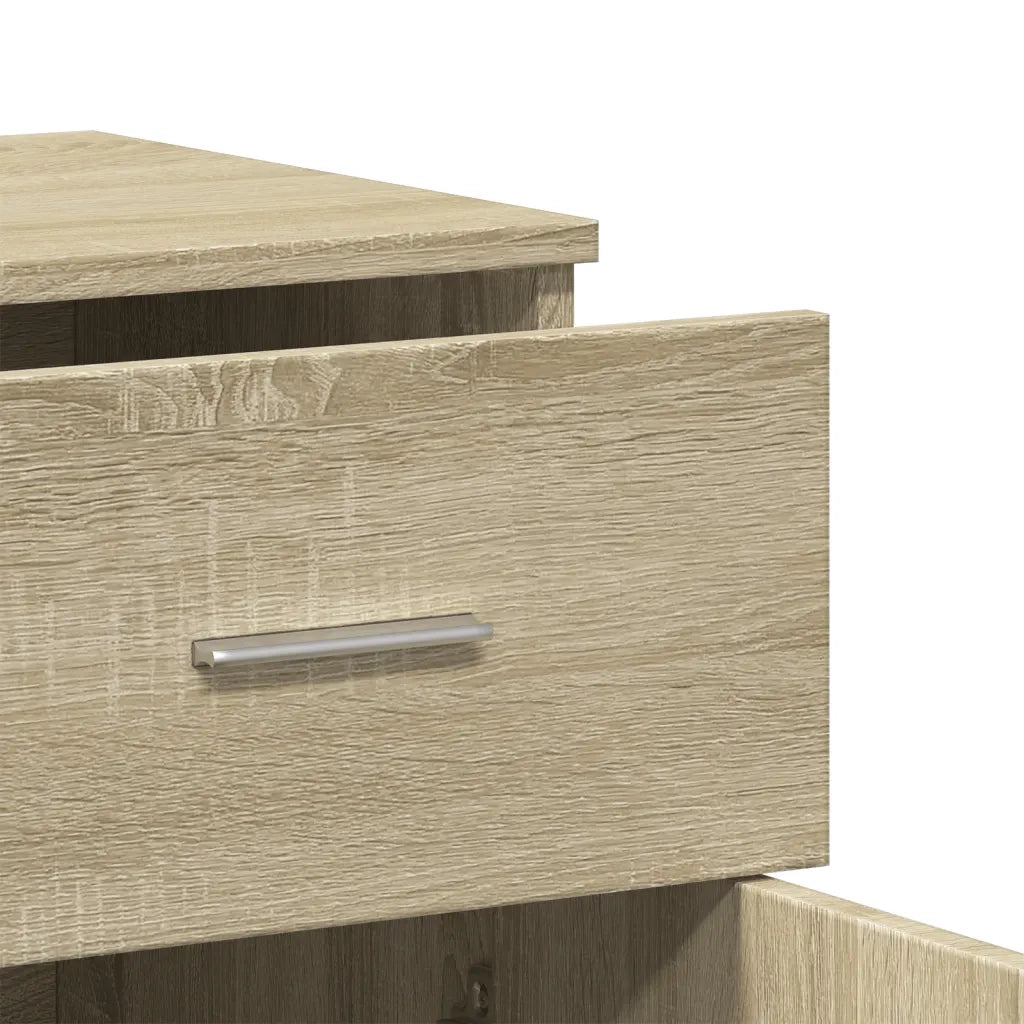 Credenza Rovere Sonoma 79x38x80 cm in Legno Multistrato