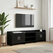 Mobile TV 168 x 33 x 47 cm Rovere Nero Legno ingegnerizzato 8011180