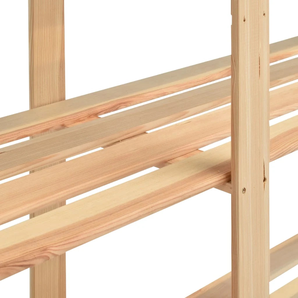 Scaffale portaoggetti a 5 ripiani 3 pezzi 170 x 38 x 170 cm pino 500 kg beige 02_0045731