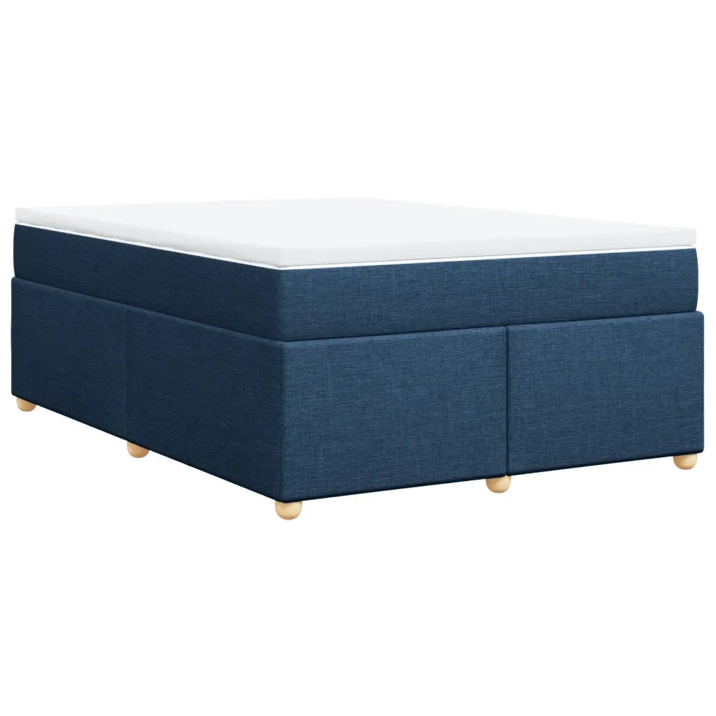 Giroletto a Molle con Materasso Blu 160x200 cm in Tessuto 3285393