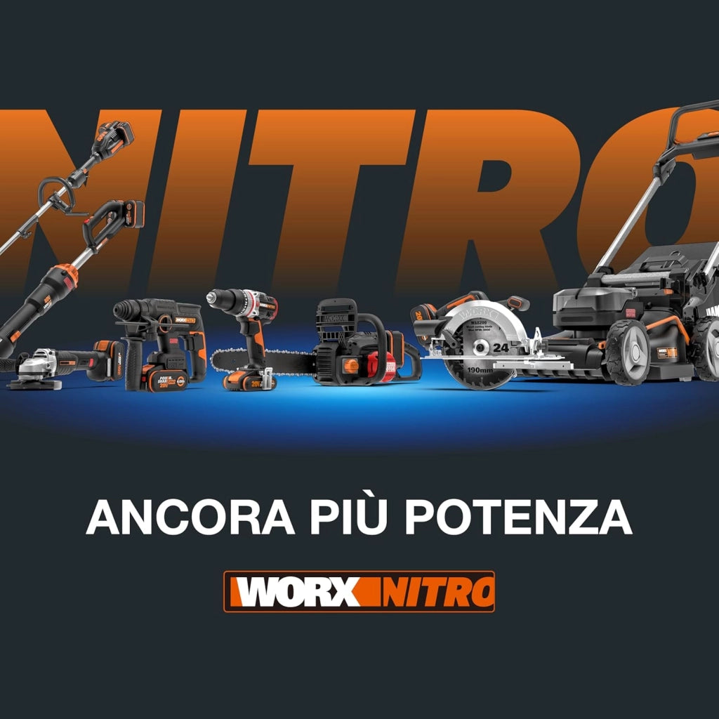 NITRO WX272.9 Avvitatore a impulsi a batteria da 20 V - 300 Nm con motore brushless - Solo utensile