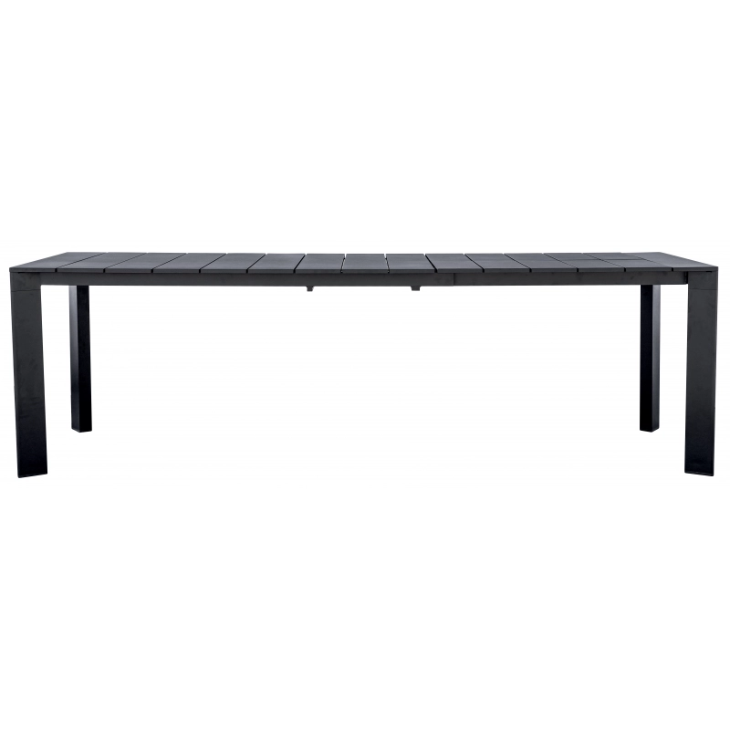 Tavolo Anzio Allungabile 165/250 X 90 Cm - Allungo Con Gambe Scorrevoli - Antracite Moia
