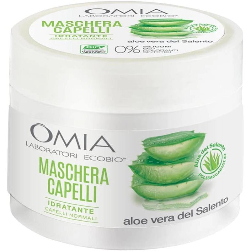 OMIA MASCHERA PER CAPELL CON ALOE VERA DEL SALENTO IDRATANTE E ILLUMINANTE PER CAPELLI SECCHI 250 ML