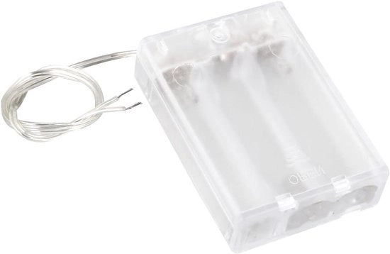 Schaltatore a commutazione AAN/UIT per contenitore di carica batterie con 3 batterie AA 1,5 V