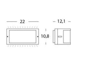 Applique da Esterno a LED 10W a Mezza Luna Sovil Petit Grigio