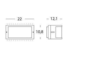 Applique da Esterno a LED 10W a Mezza Luna Sovil Petit Marrone