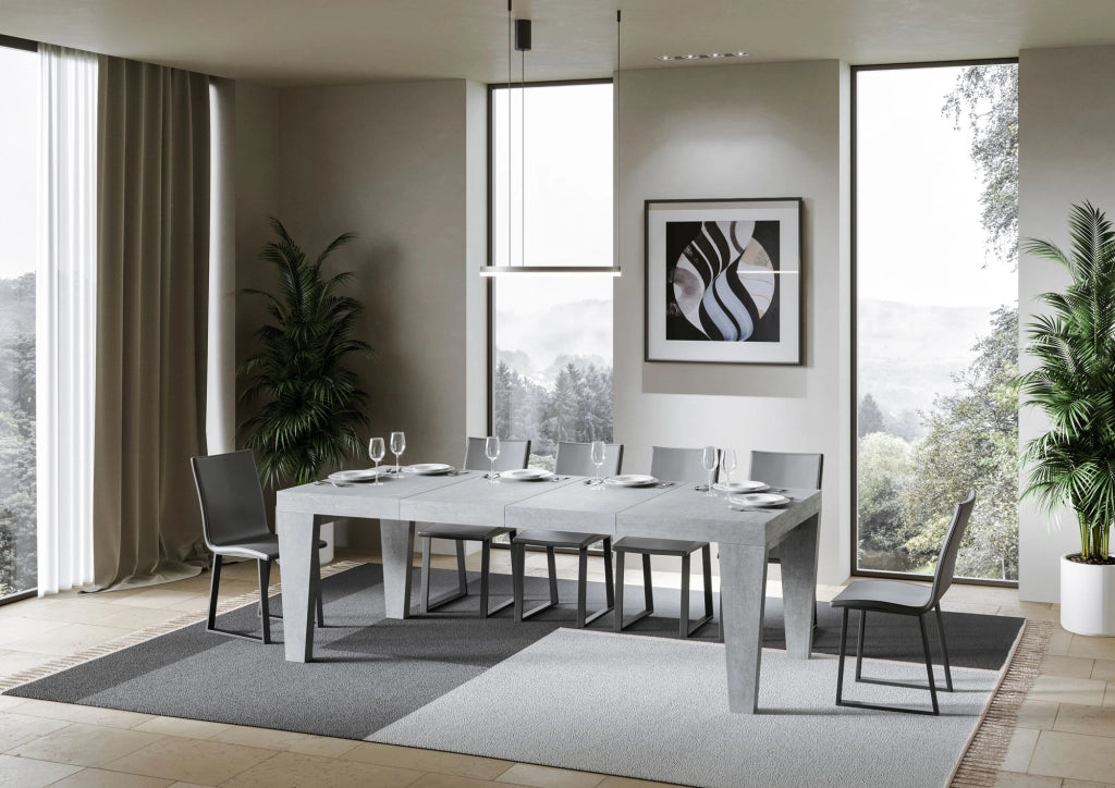 Tavolo allungabile 90x130/234 cm Spimbo Premium Cemento