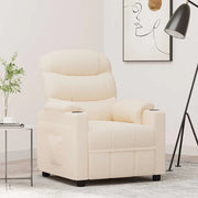 Divano Sedia-Poltrona Reclinabile in Tessuto Crema 808699
