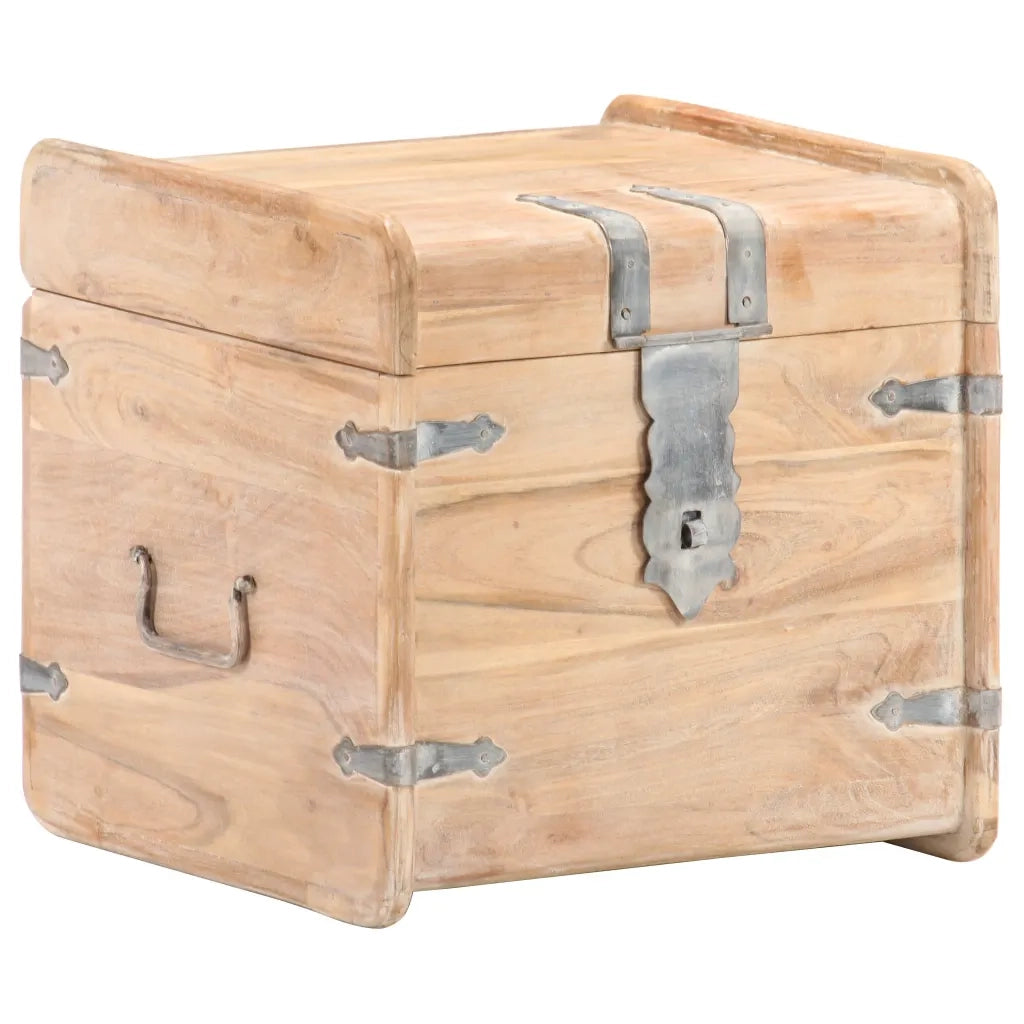 Baule 40x40x40 cm in Legno Massello di Acacia CFW4408655