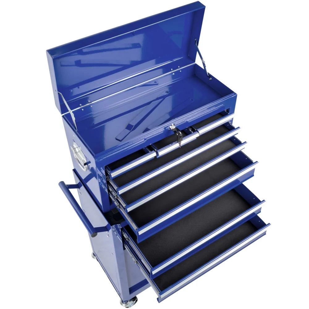 Carrello da officina blu a 8 cassetti 3408116
