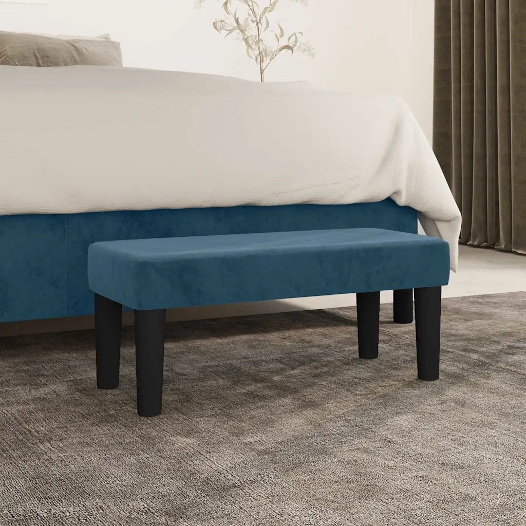 Panca Blu Scuro 70x30x30 cm in Velluto CFW6626874