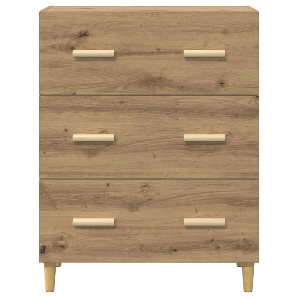 Credenza-Buffet-Armadio da cucina Rovere artigianale 69,5 x 34 x 90 cm Legno multistrato 998004